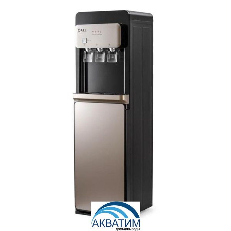 Кулер для воды напольный с электронным охлаждением LD-AEL-806a black/gold