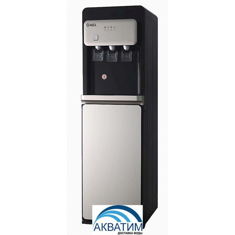 Кулер для воды напольный с электронным охлаждением LD-AEL-806a black/silver